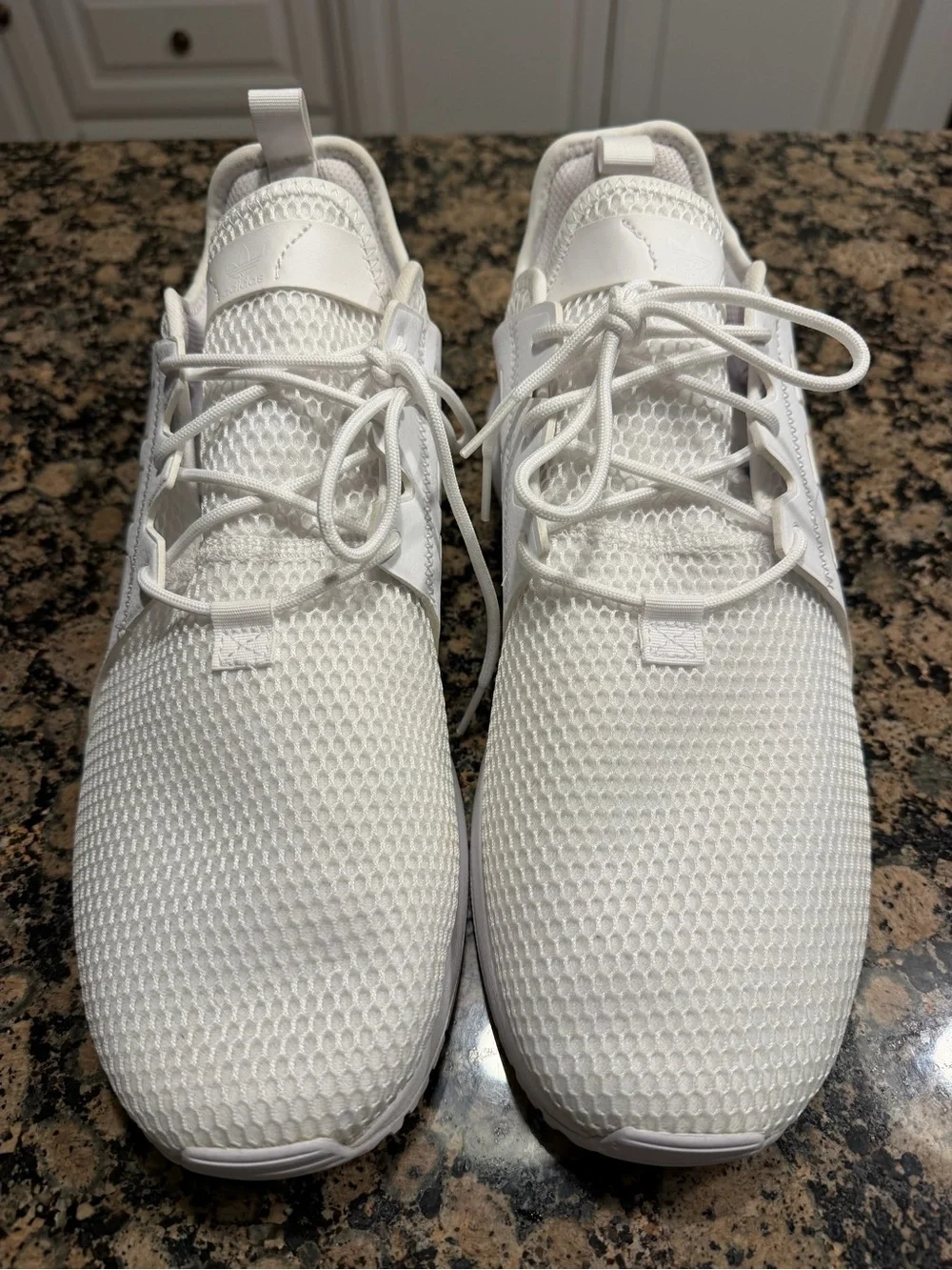 Adidas Men’s All-White Lightweight Athletic Sneakers